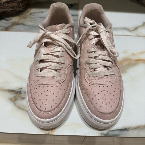 Nike Women's Court Vision ALTA LTR Pink Oxford Platform Sneakers Shoes Size 9 - Picture 7 of 7